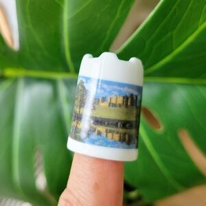 Vintage Alnwick Castle England Thimble